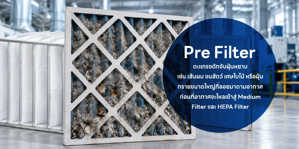 Pre Filter อุดตัน
